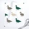 Multi Duck Wholecloth Cheater Quilt Top Coordinate Green Ducks Hunting Nursery Boy Beige Warm Gray Bird Animal Custom Printed Fabric by Spoonflower Various Fabrics by the Yard or Fat Quarter
